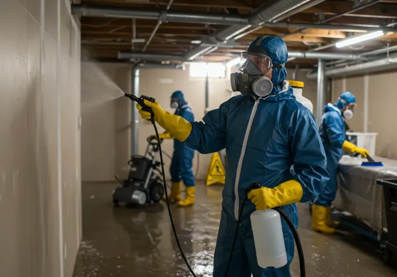 Basement Sanitization and Antimicrobial Treatment process in Greenland, AR